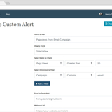 Google Analytics Custom Alerts