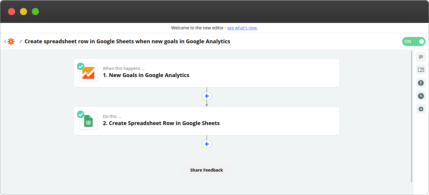 google analytics zapier example step 11